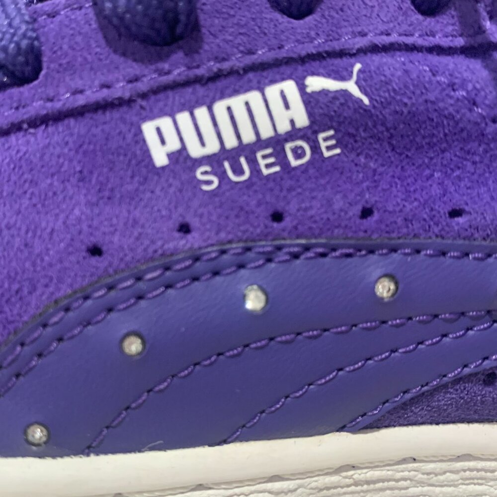 NEW Puma Ladies Purple, White & Silver Suede Shoes